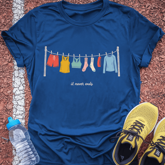 The Laundry Never Ends T-Shirt - Royal