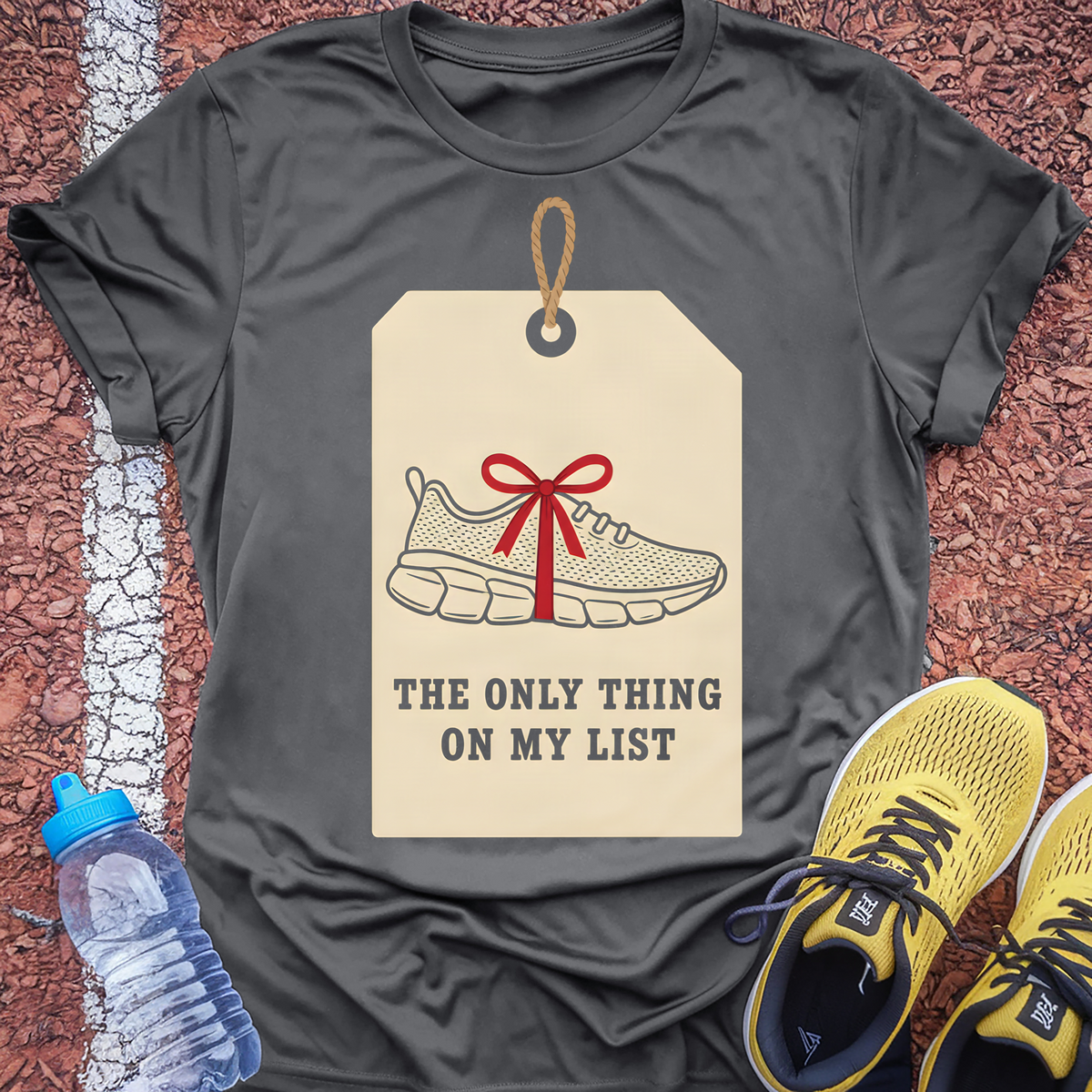 The Only Thing On My List Tech Tee - Grey Concrete