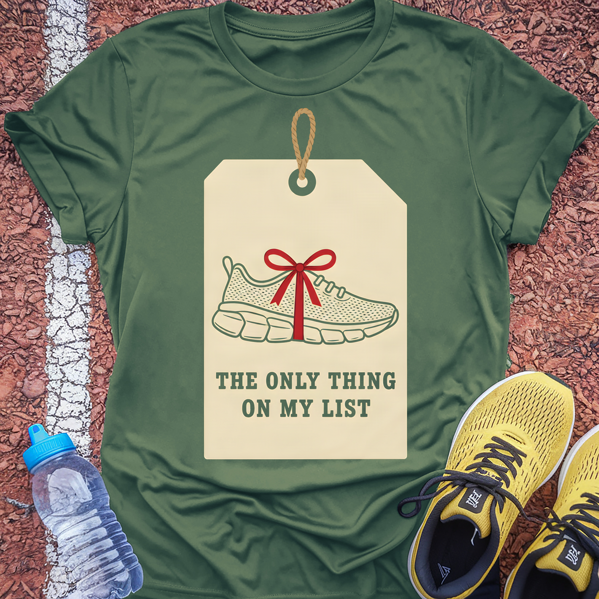 The Only Thing On My List Tech Tee - Forest Green