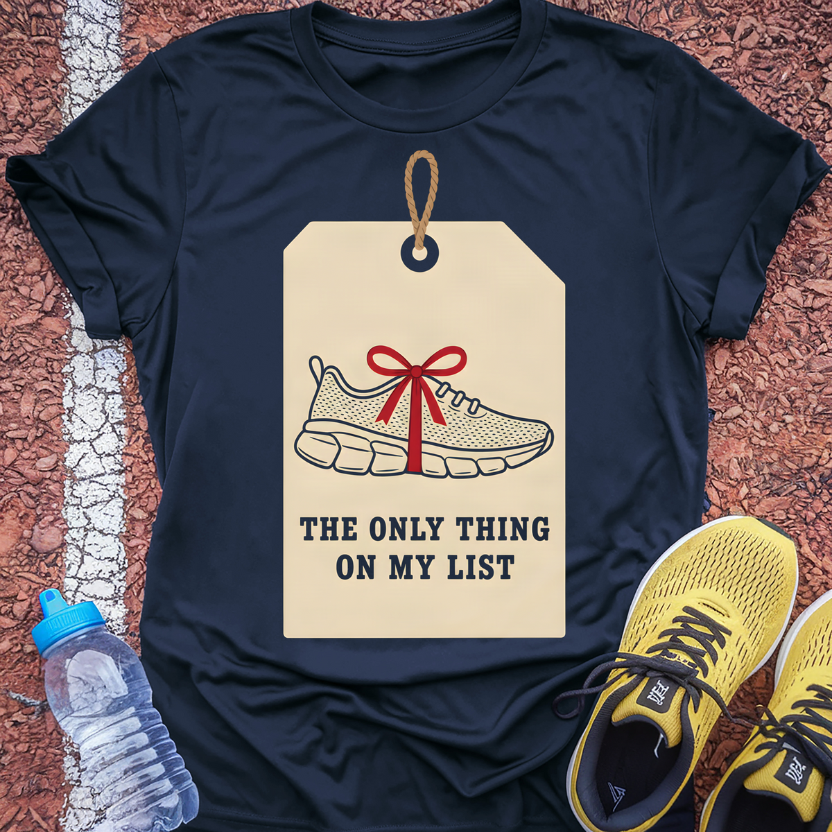 The Only Thing On My List Tech Tee - True Navy