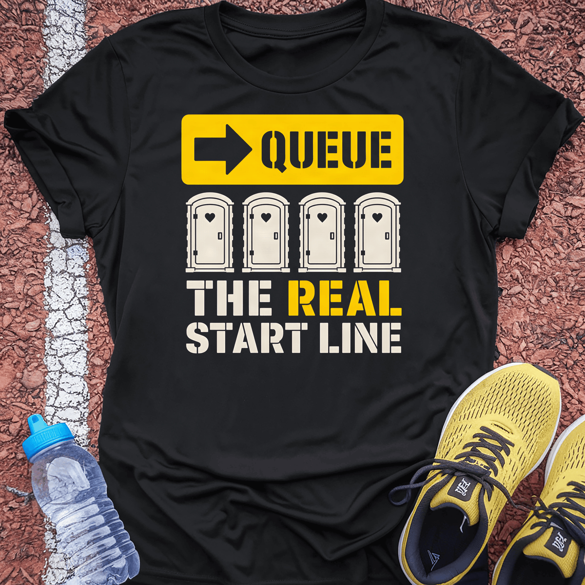 The Real Start Line T-Shirt - Black