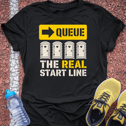 The Real Start Line T-Shirt - Black