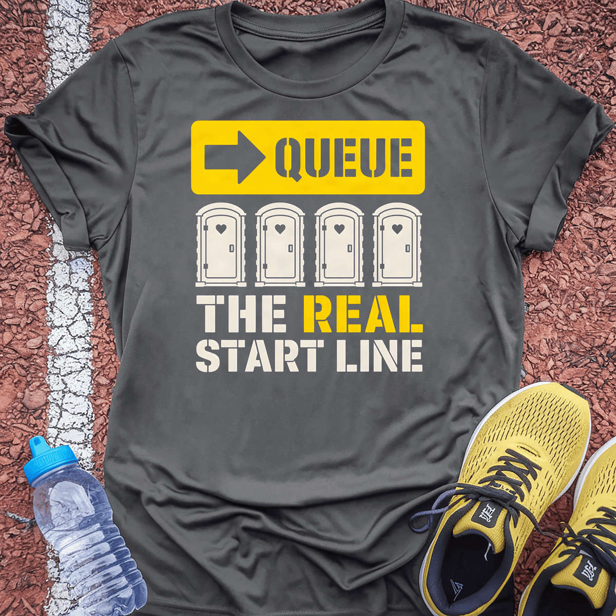 The Real Start Line T-Shirt - Charcoal