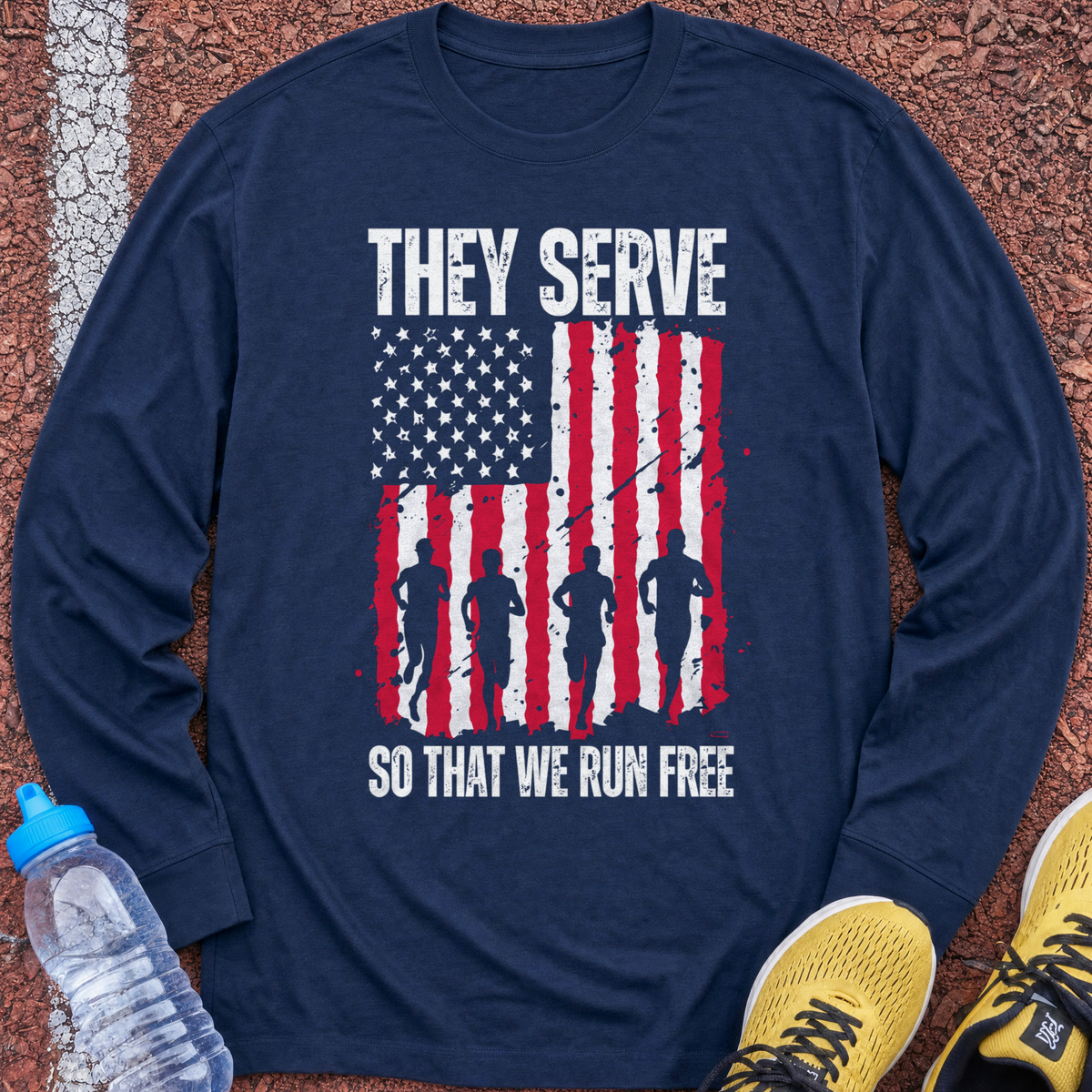 They Serve Long Sleeve - Navy