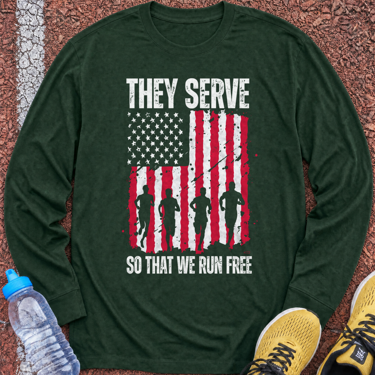 They Serve Long Sleeve - Forest Green