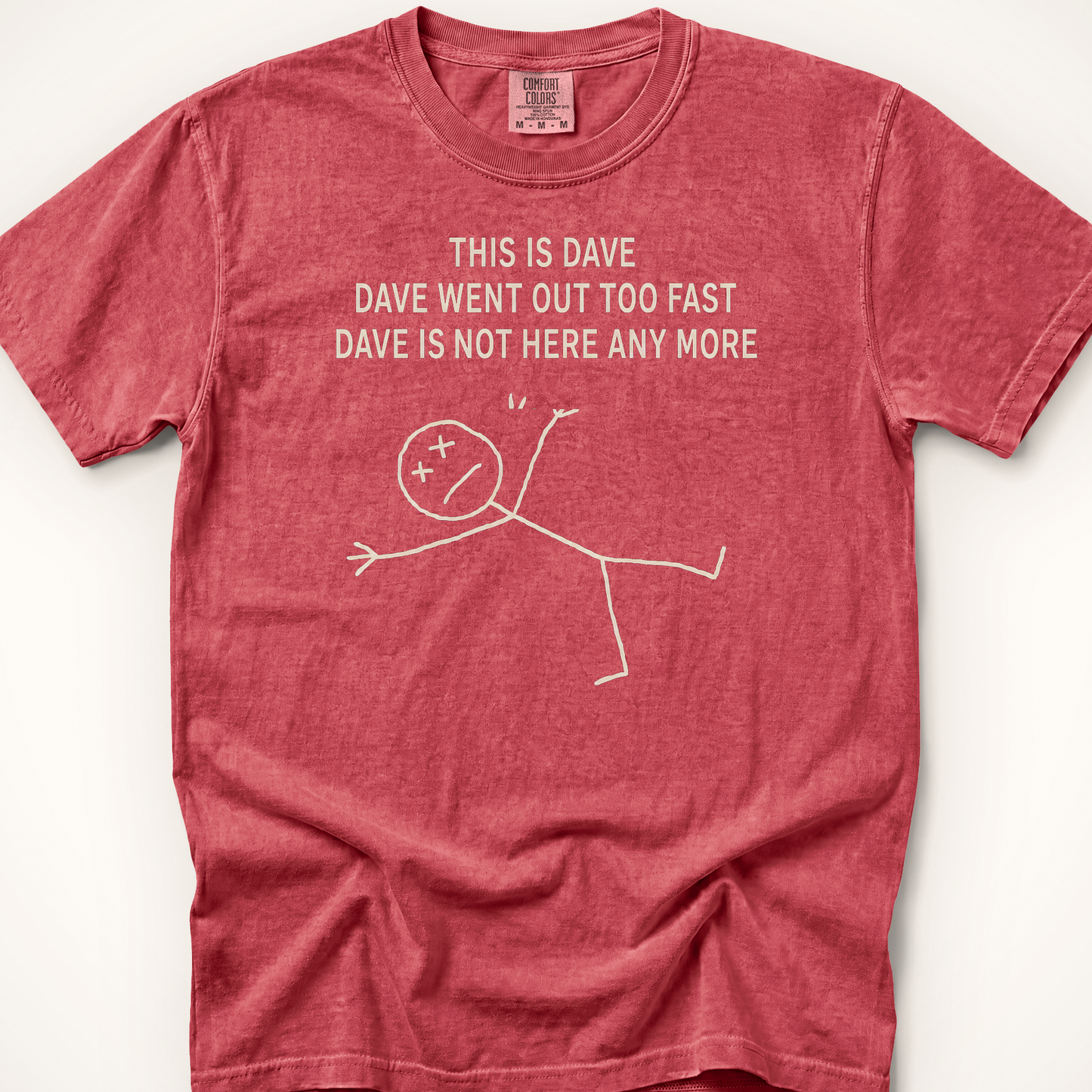This Is Dave T-Shirt - Crimson