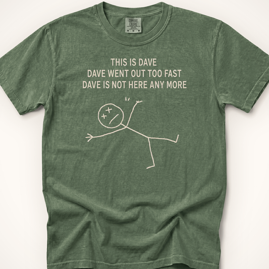 This Is Dave T-Shirt - Moss