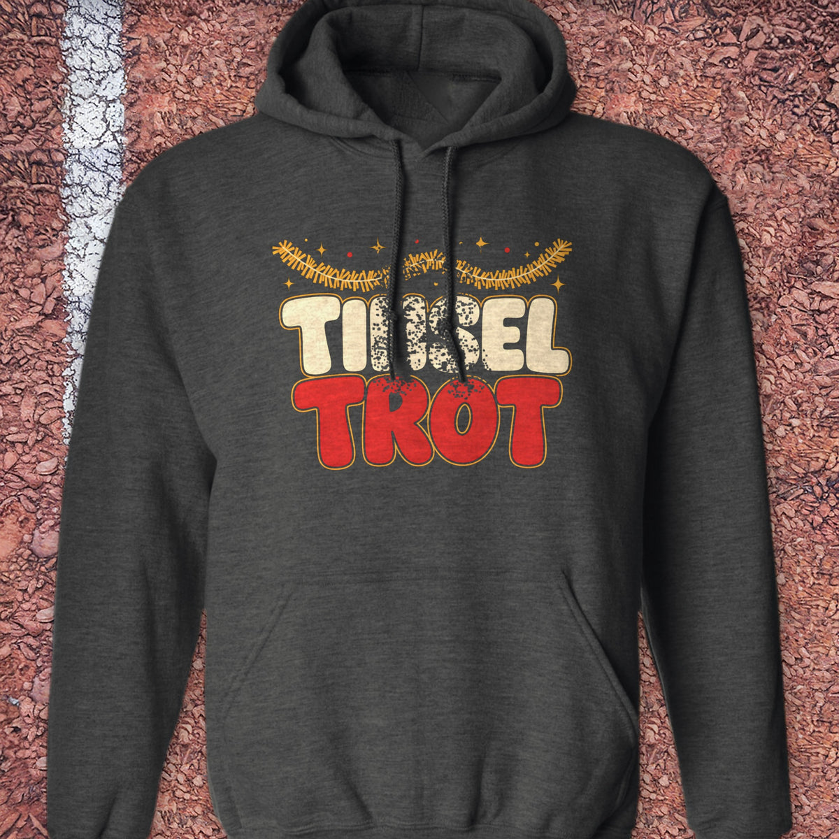 Tinsel Trot Hoodie - Dark Heather