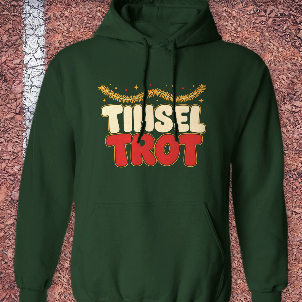 Tinsel Trot Hoodie - Forest Green