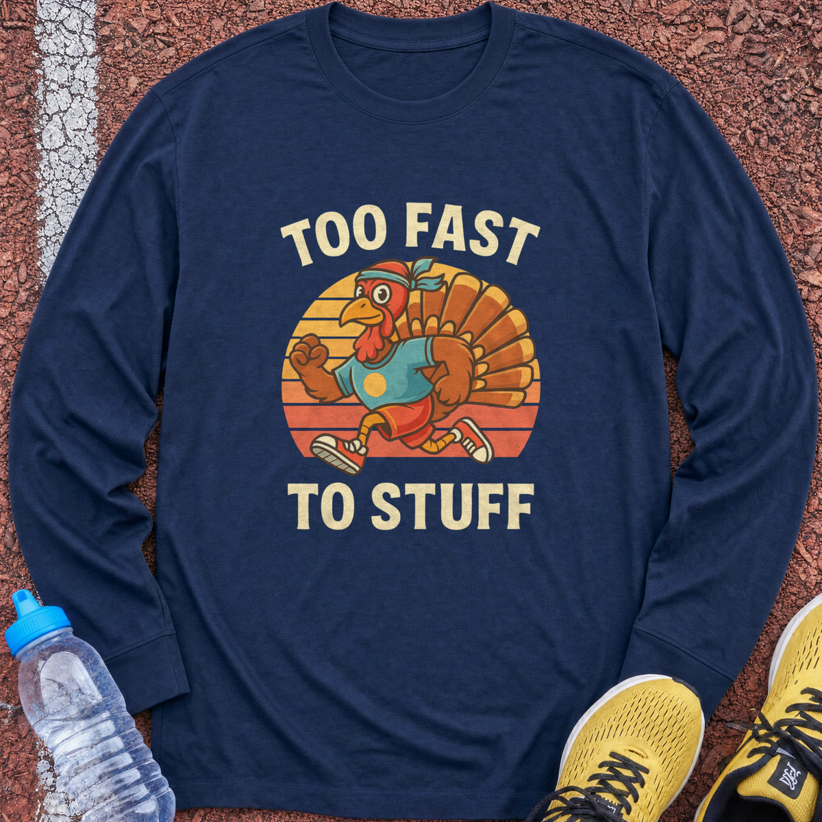 Too Fast to Stuff Long Sleeve - Navy