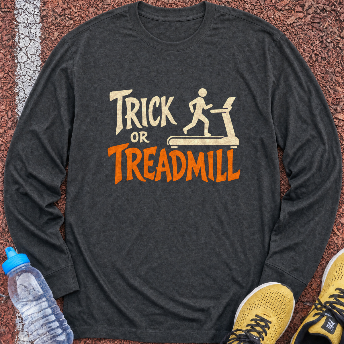 Trick or Treadmill Long Sleeve - Dark Heather