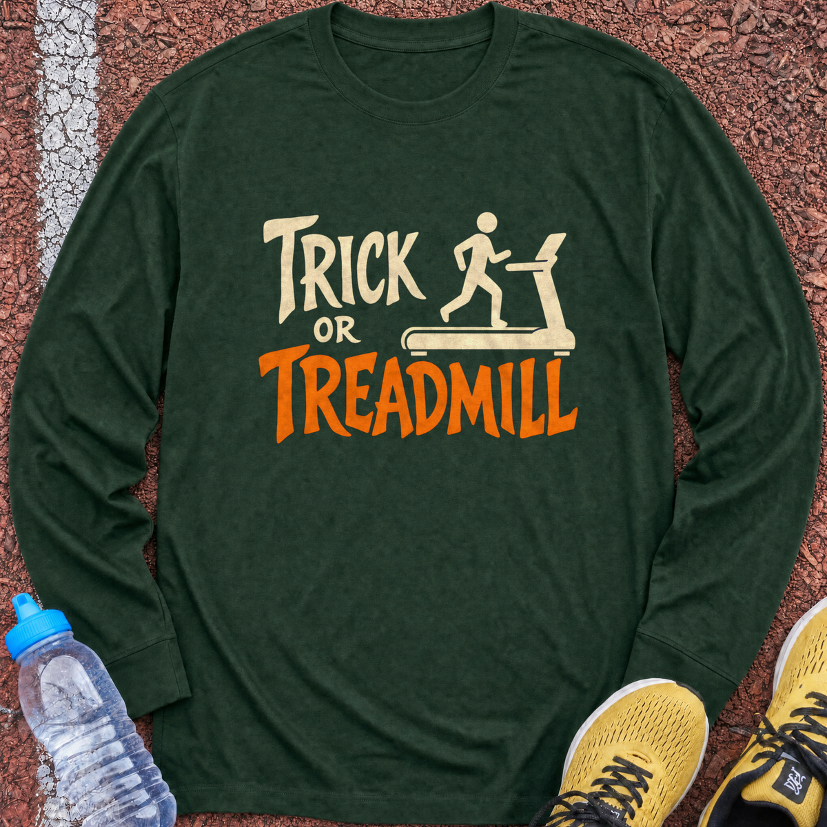 Trick or Treadmill Long Sleeve - Forest Green