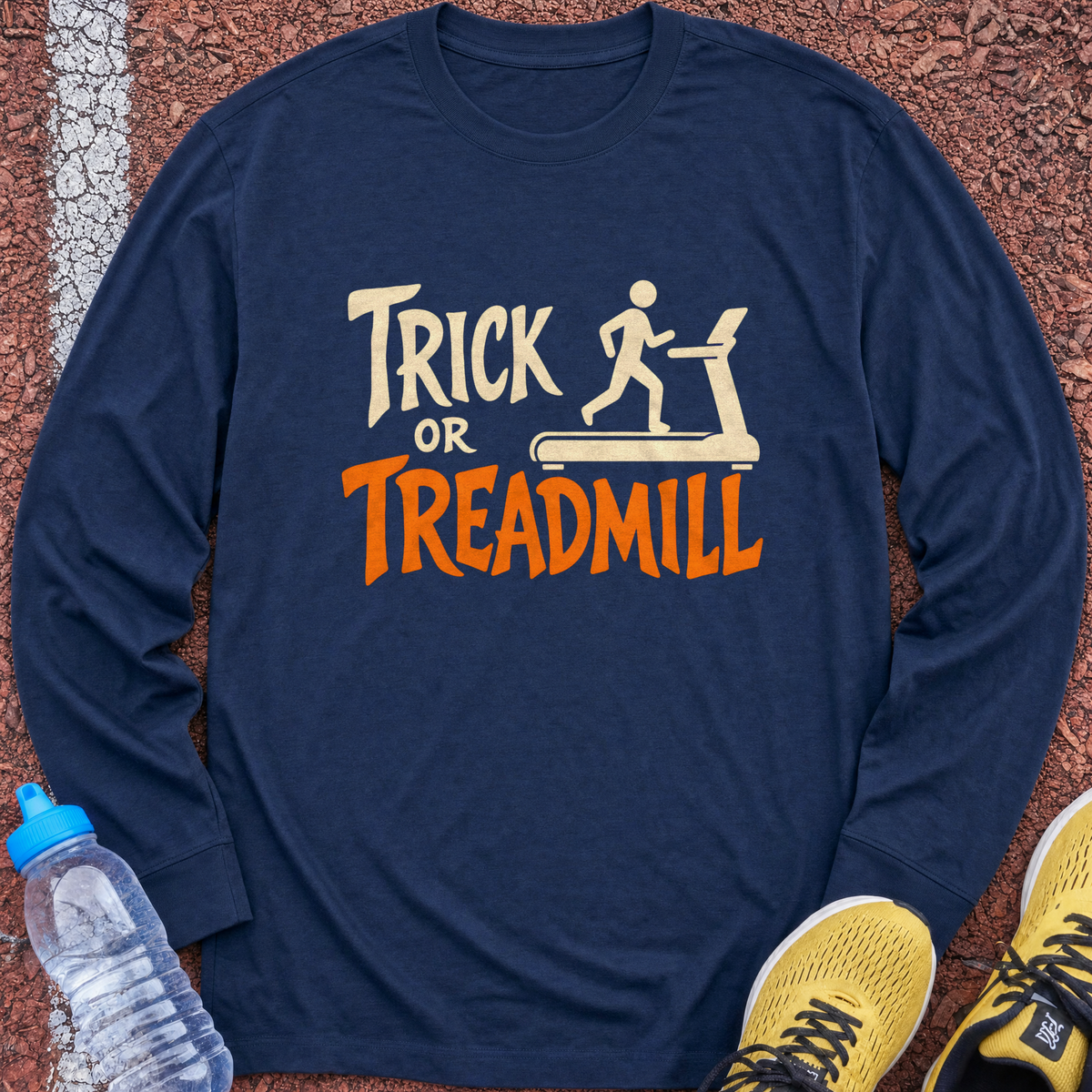 Trick or Treadmill Long Sleeve - Navy