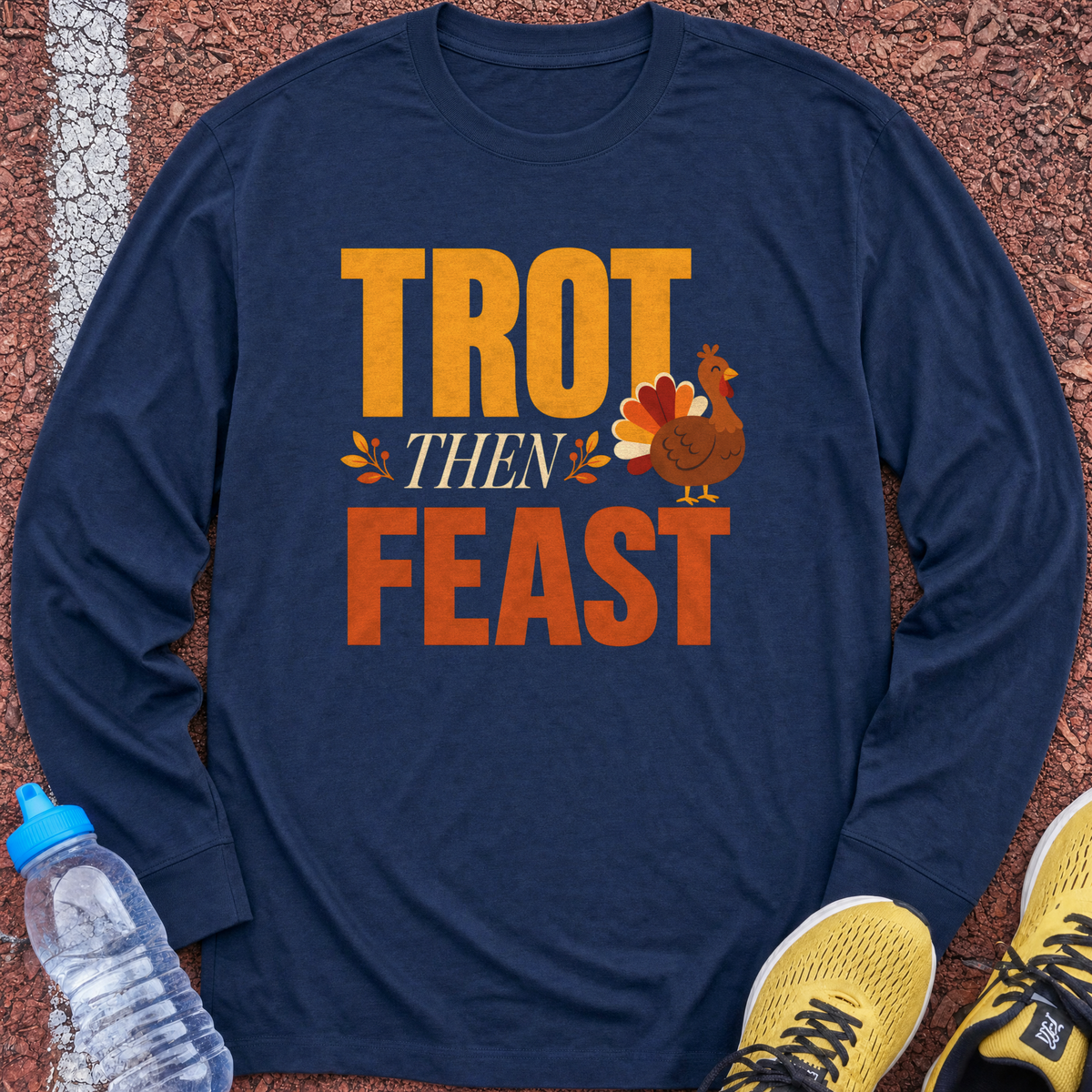Trot Then Feast Long Sleeve - Navy