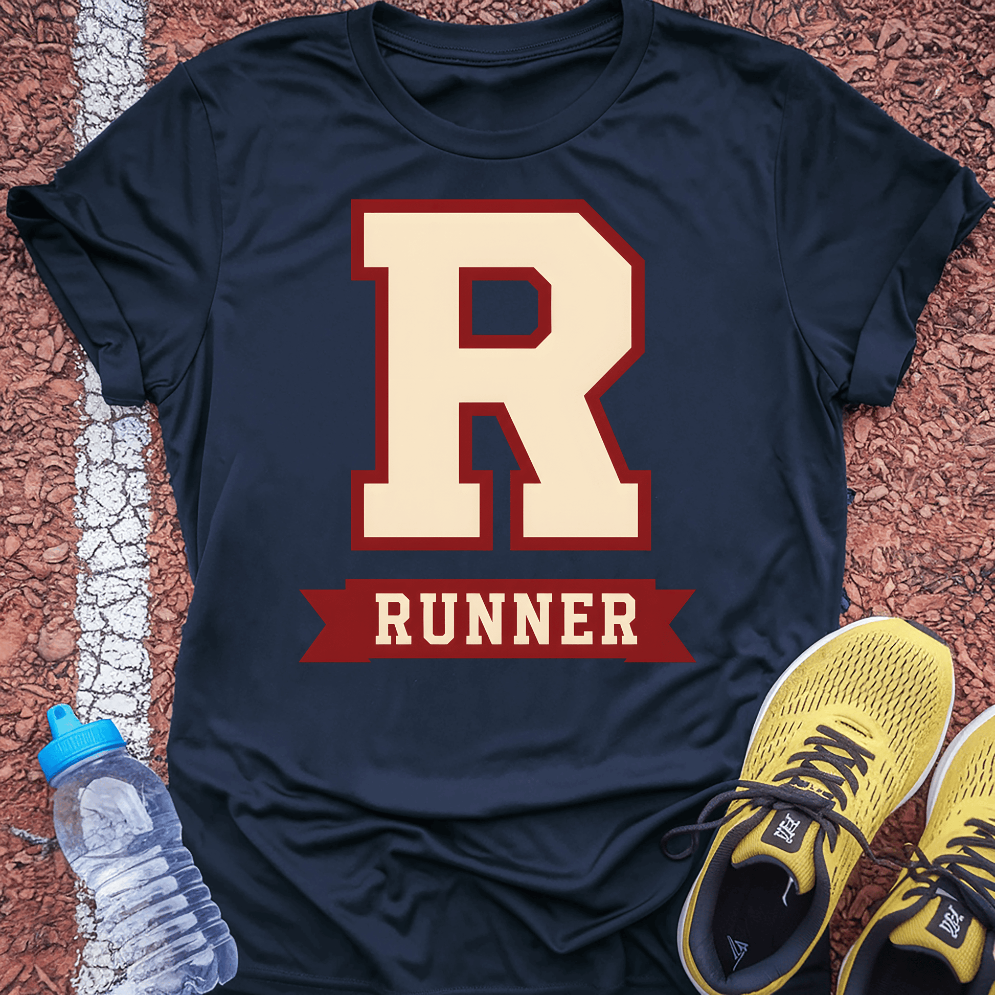Varsity R T-Shirt - Navy