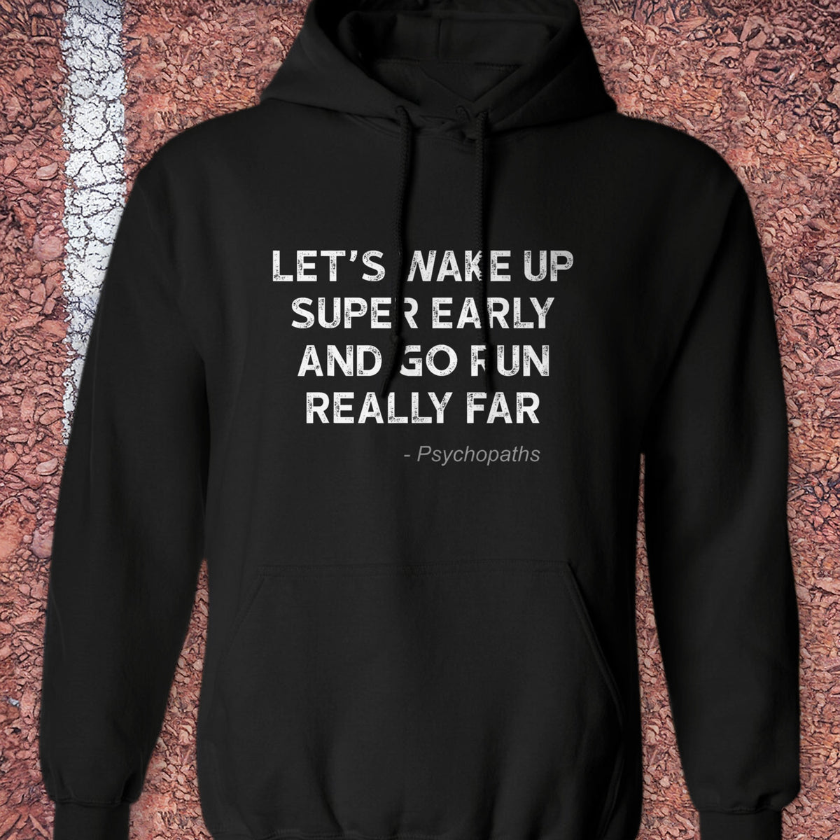 Wake Up Early Hoodie - Black