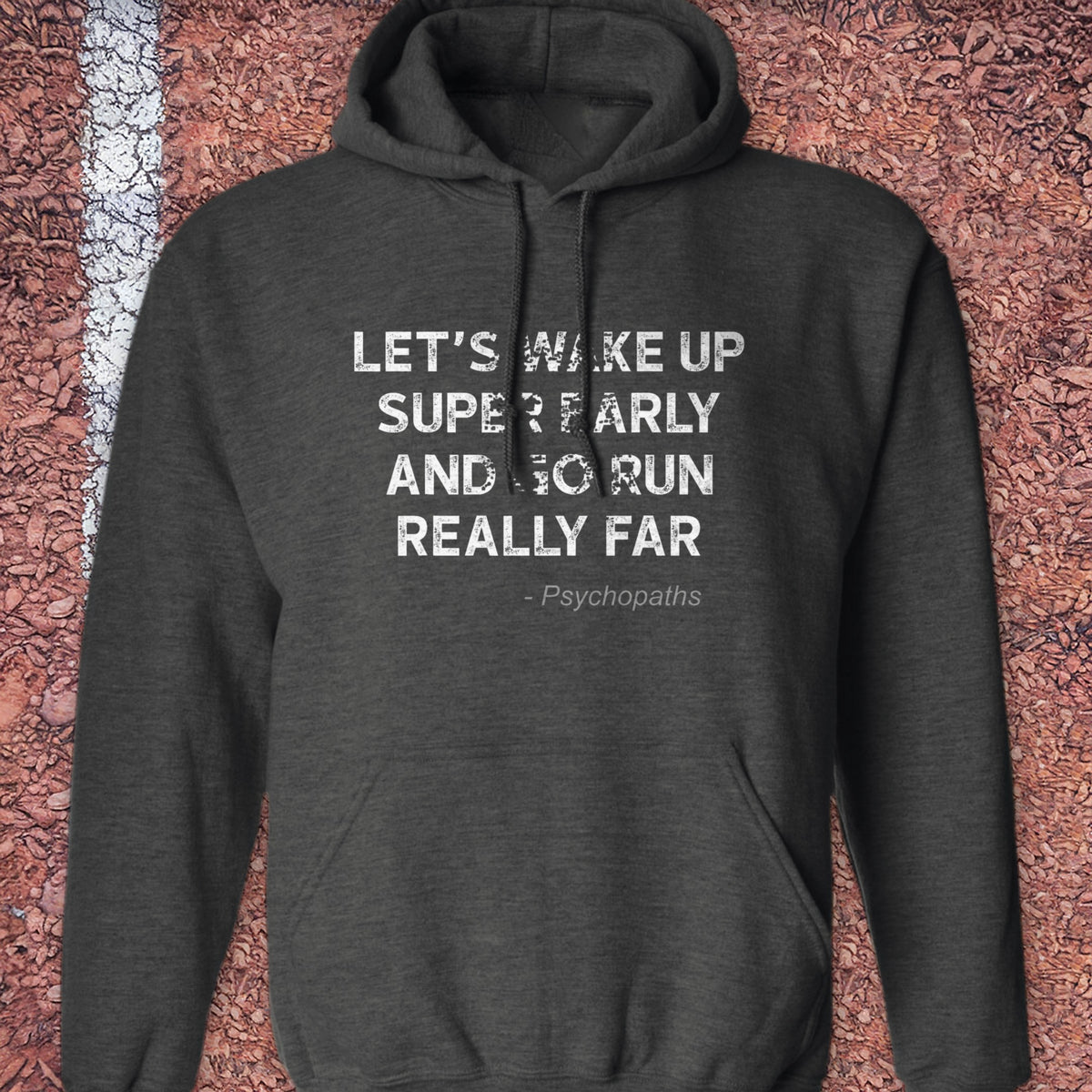Wake Up Early Hoodie - Dark Heather