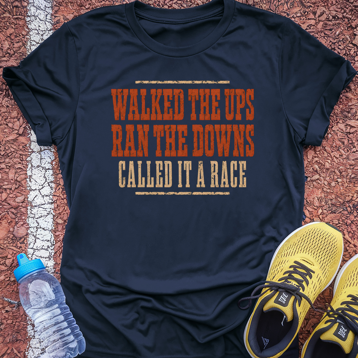 Walked The Ups T-Shirt - Navy