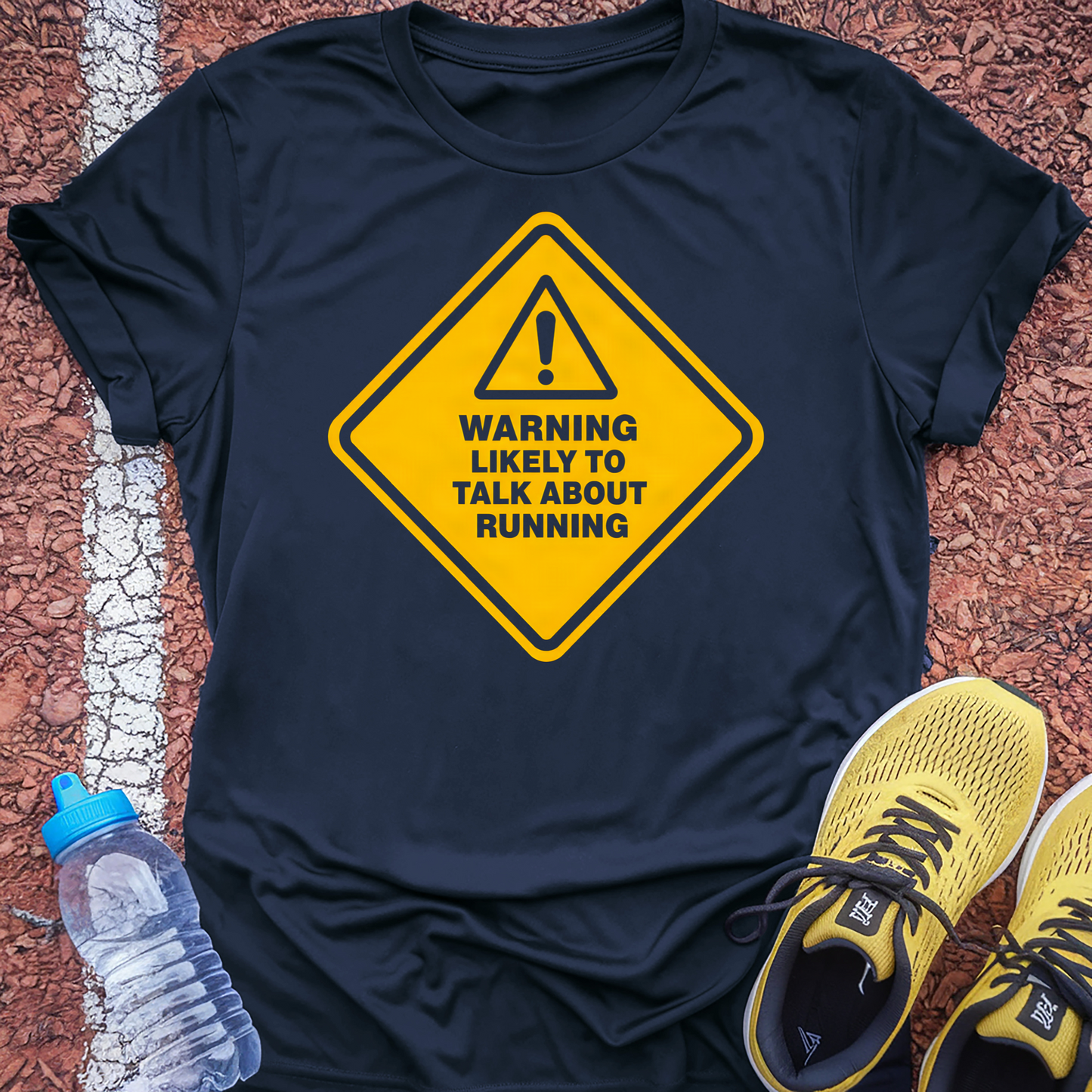Likely to Talk About Running T-Shirt - Navy
