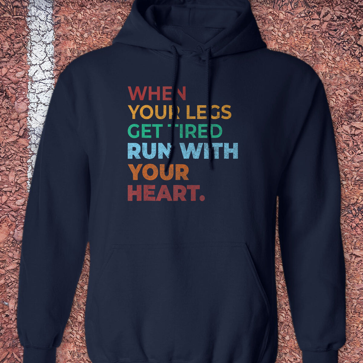 With Your Heart Hoodie - Navy
