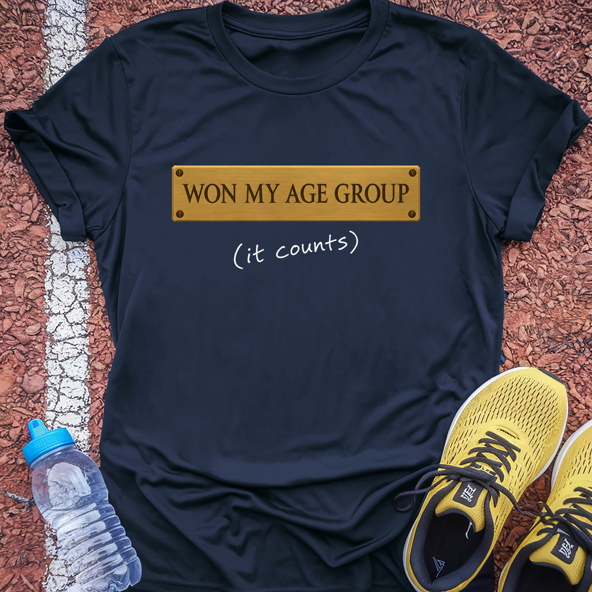 Age Group It Counts Tech Tee - True Navy