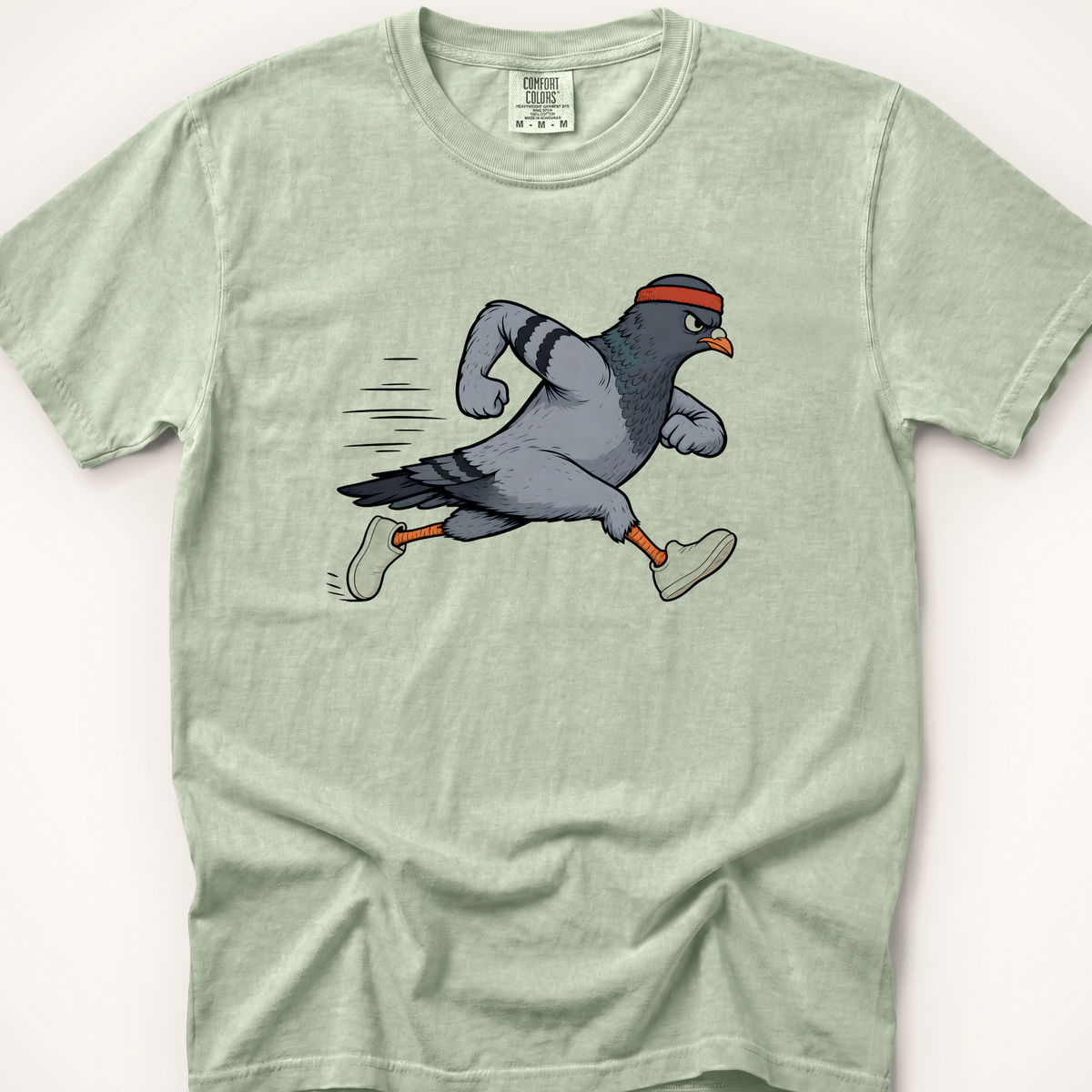 Running Pigeon T-Shirt - Bay