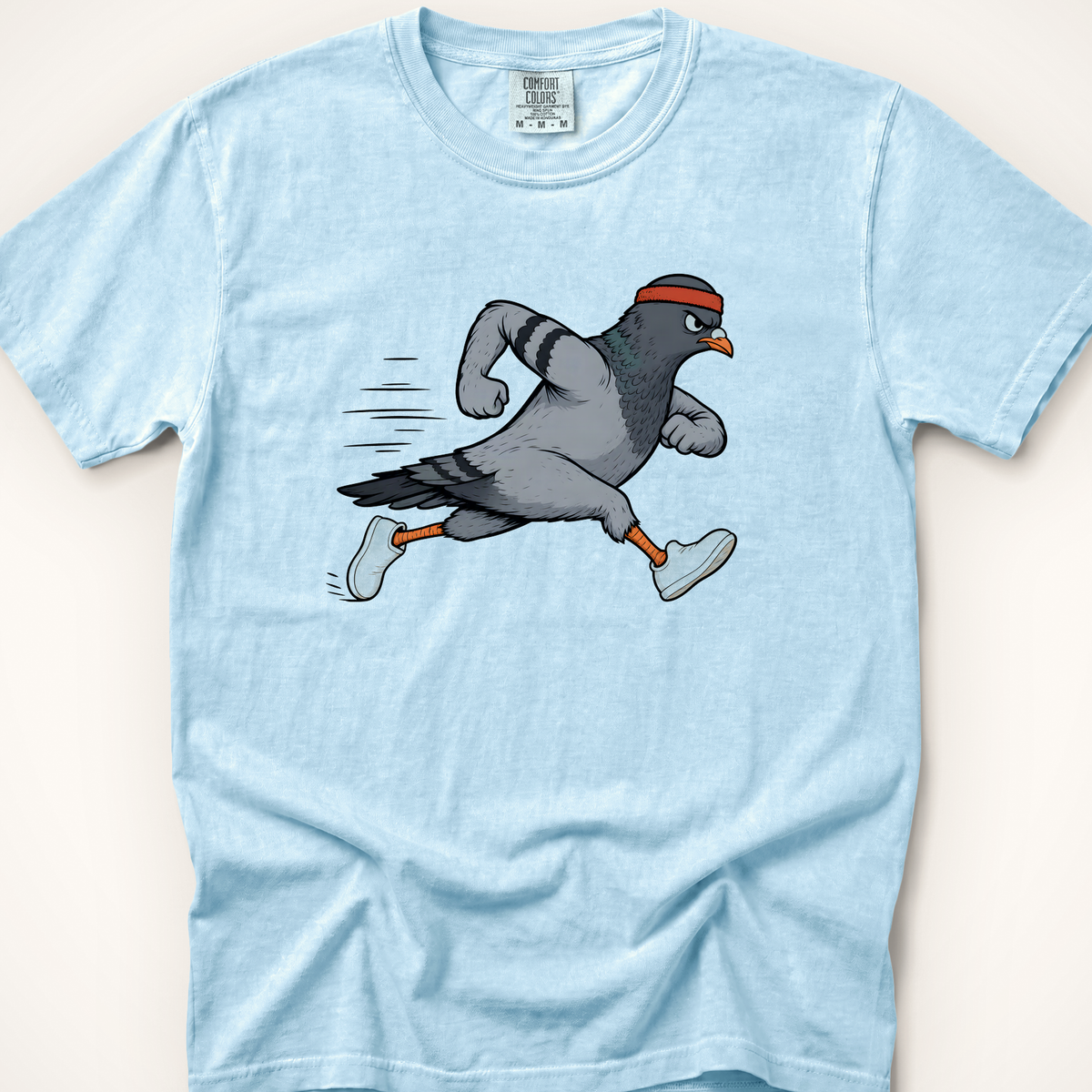 Running Pigeon T-Shirt - Chambray