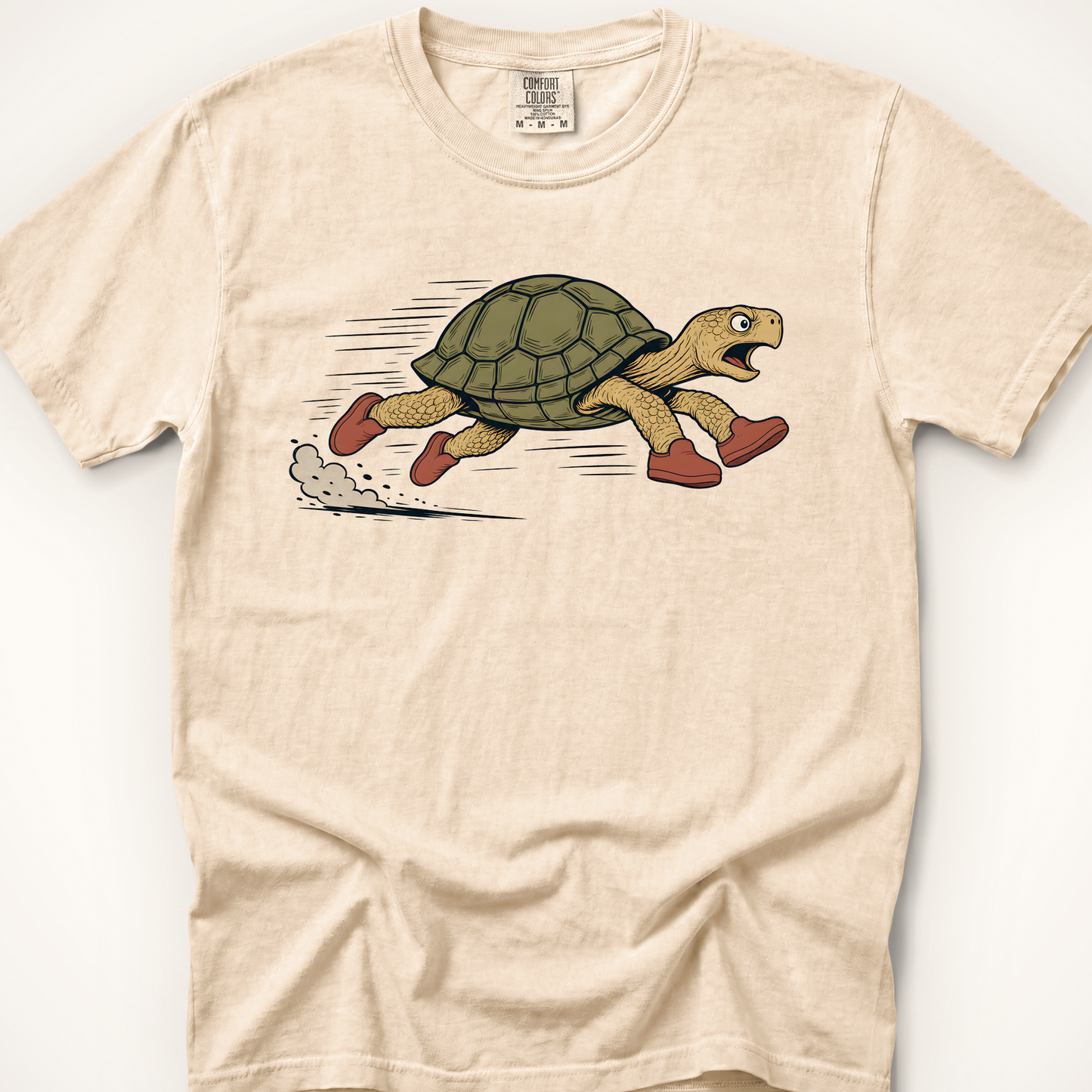 Running Tortoise T-Shirt - Ivory
