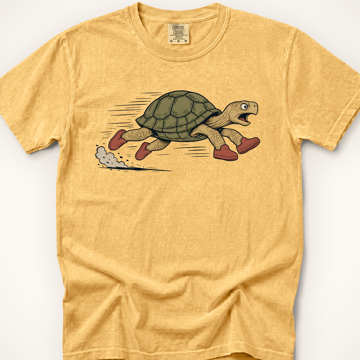 Running Tortoise T-Shirt - Mustard