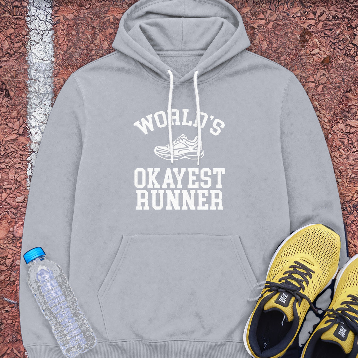 Okayest Runner Hoodie - Sport Grey