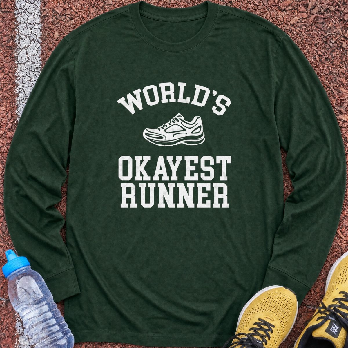 Okayest Runner Long Sleeve - Forest Green