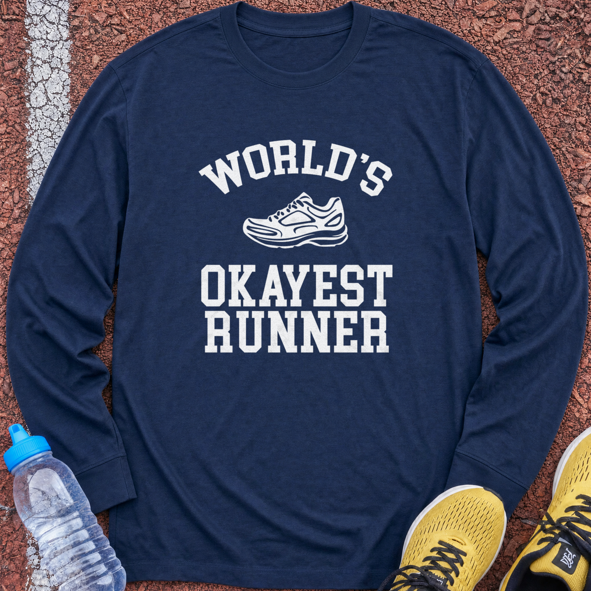 Okayest Runner Long Sleeve - Navy
