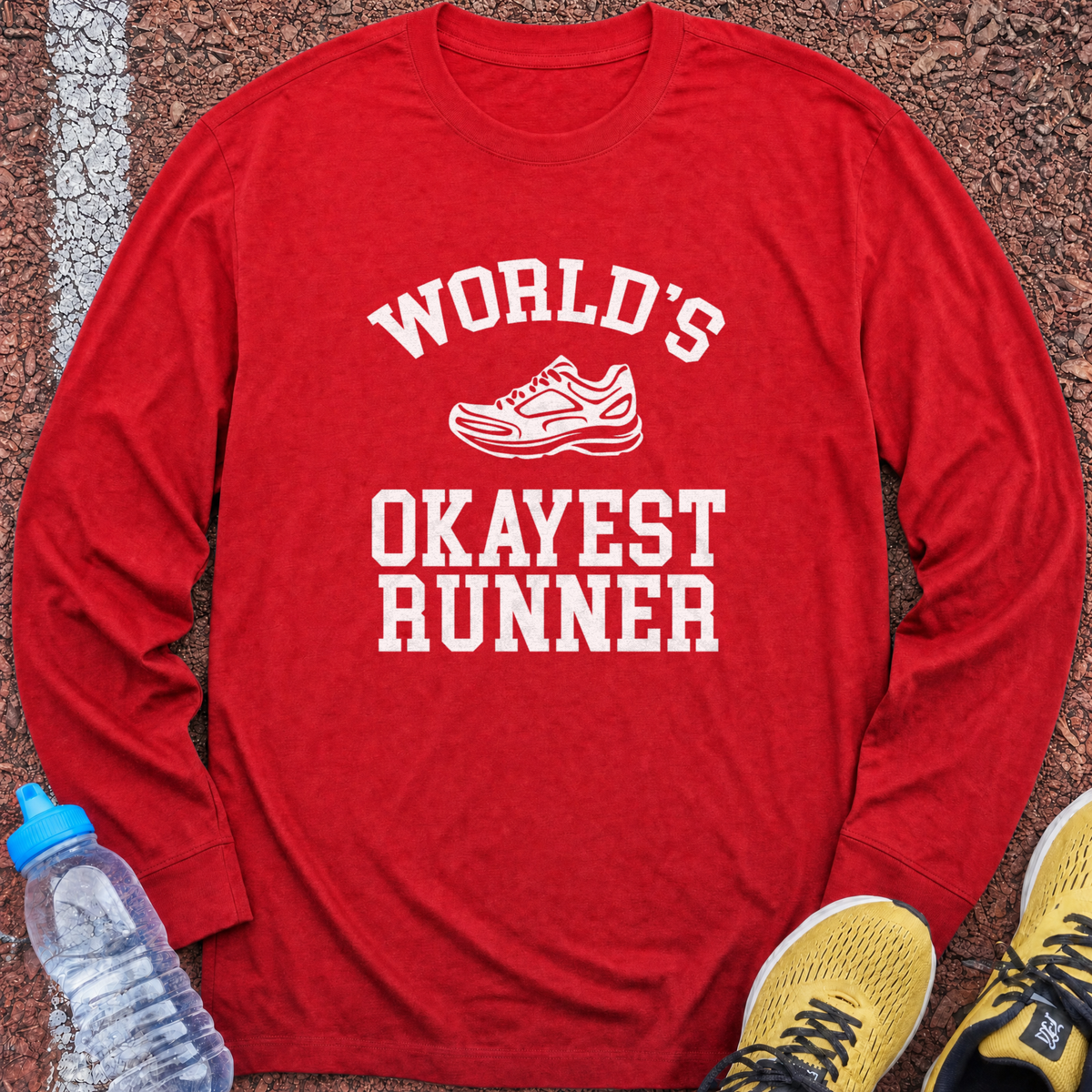 Okayest Runner Long Sleeve - Red