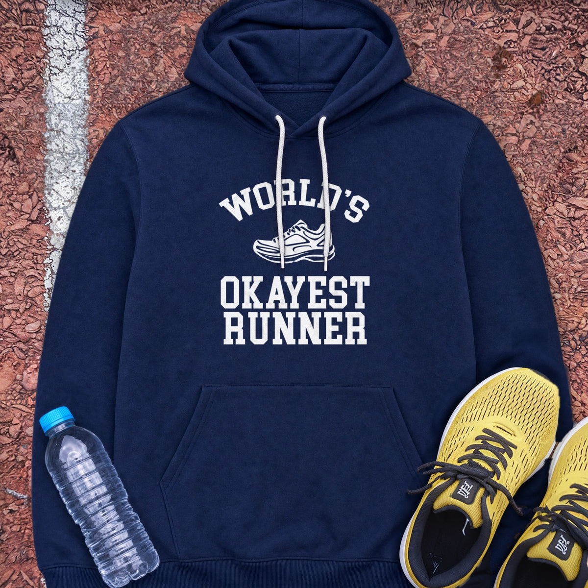 Okayest Runner Hoodie - Navy