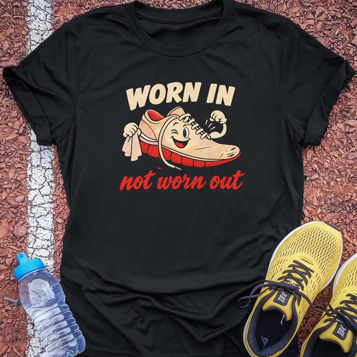 Worn In Not Worn Out Tech Tee - Black