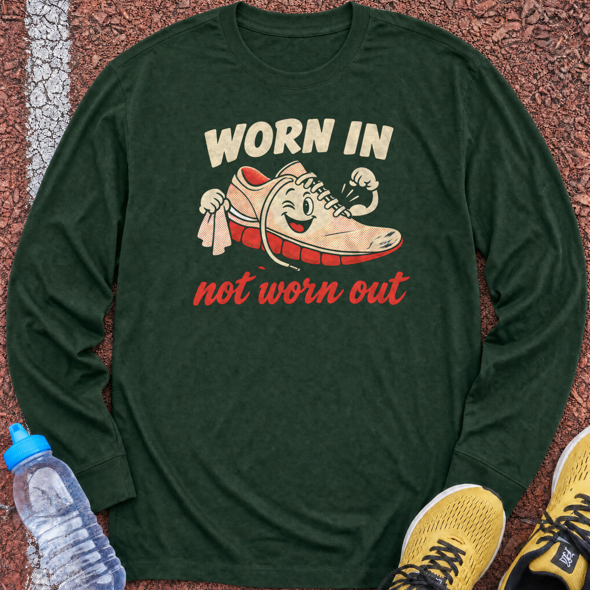 Worn In Not Worn Out Long Sleeve - Forest Green