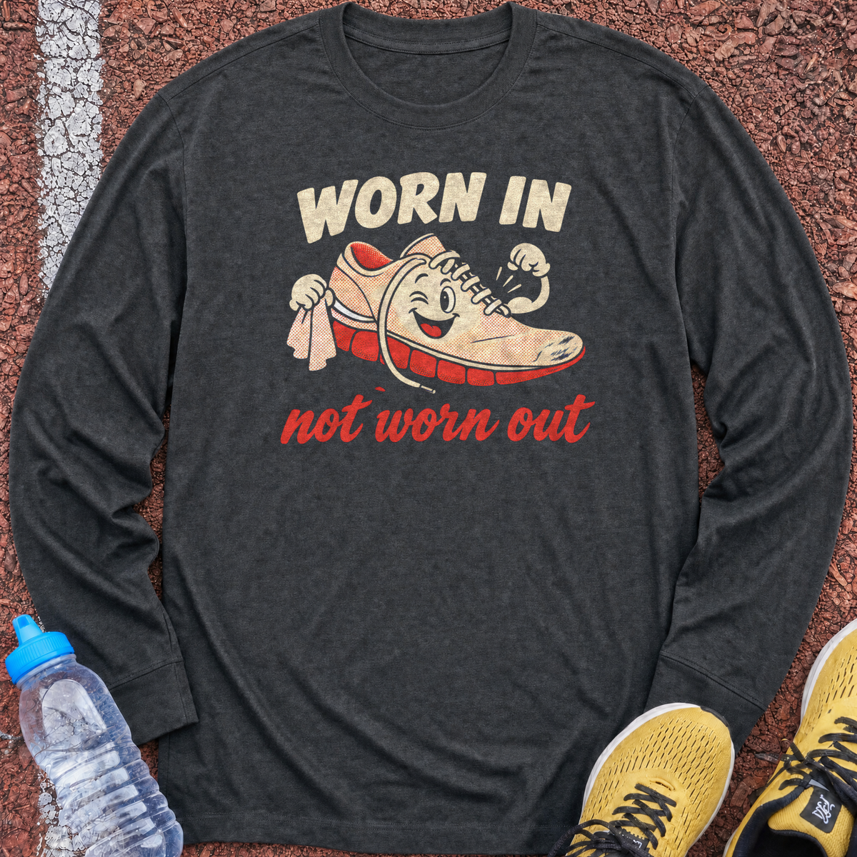 Worn In Not Worn Out Long Sleeve - Dark Heather