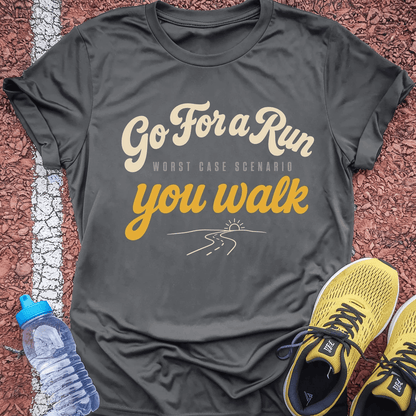 You Walk T-Shirt - Charcoal