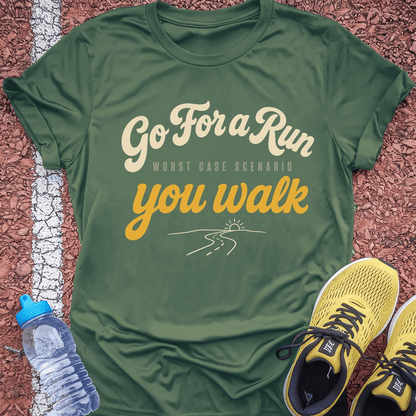 You Walk T-Shirt - Military Green