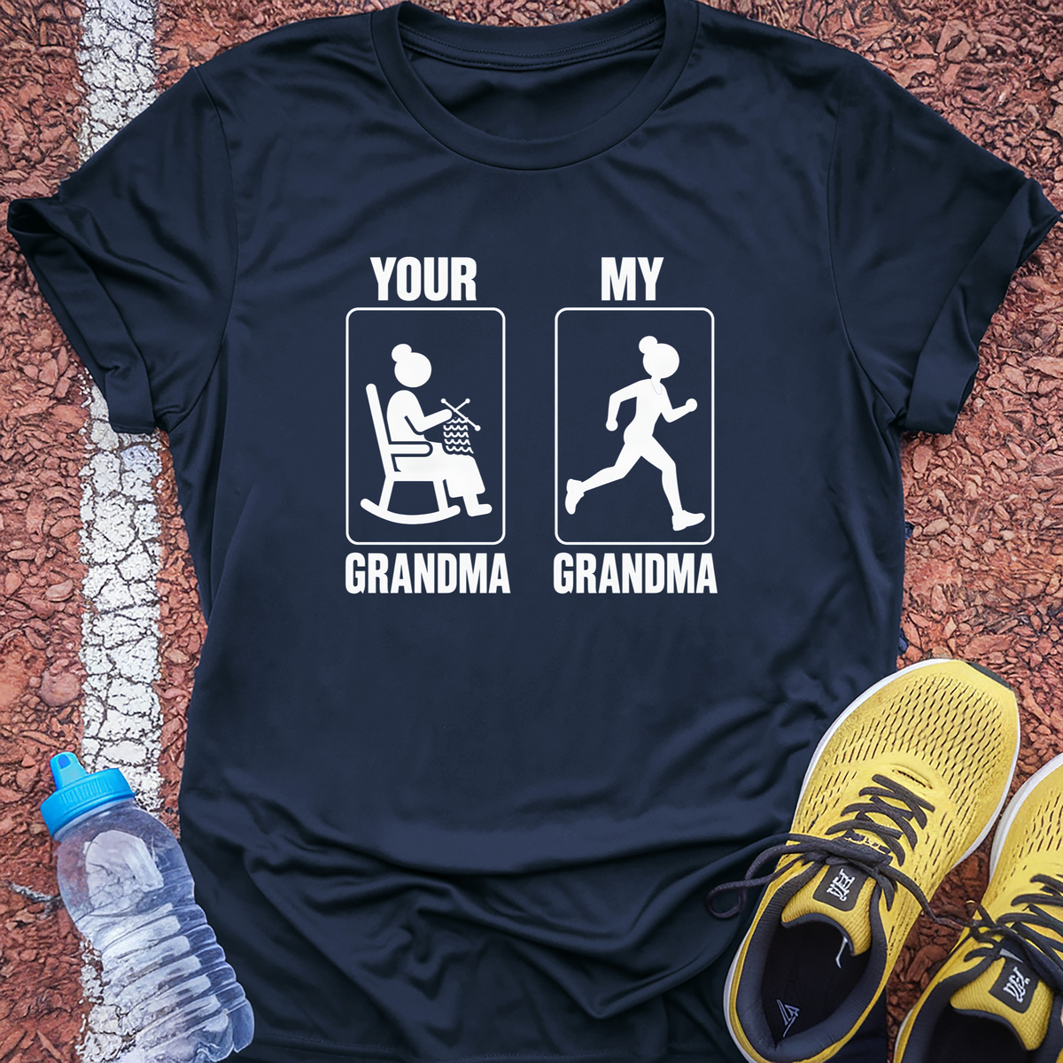 Your Grandma My Grandma Tech Tee - True Navy
