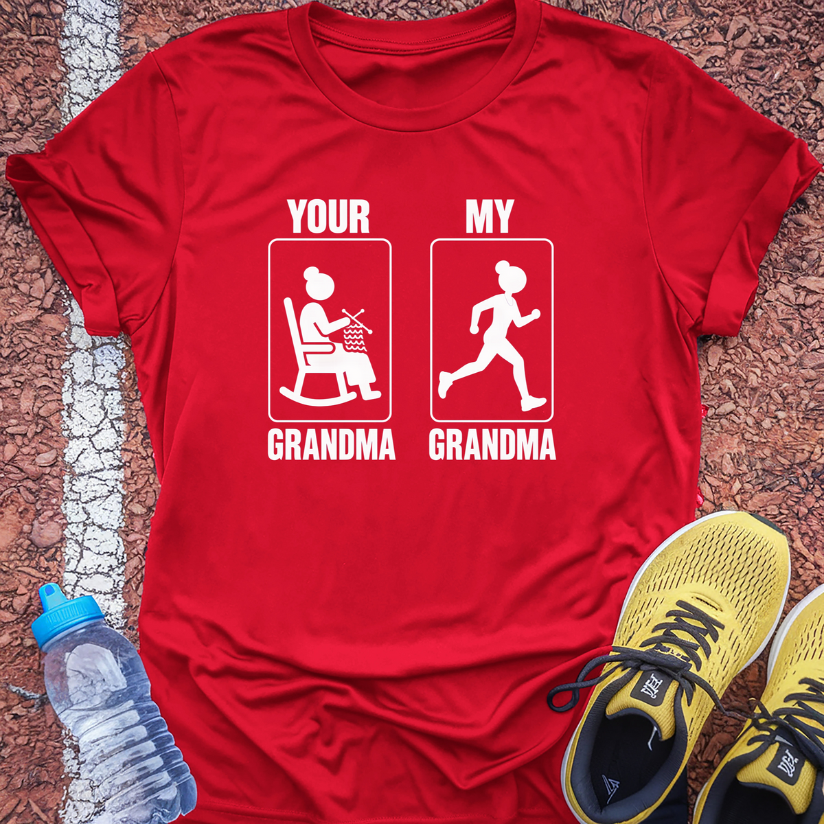Your Grandma My Grandma Tech Tee - True Red