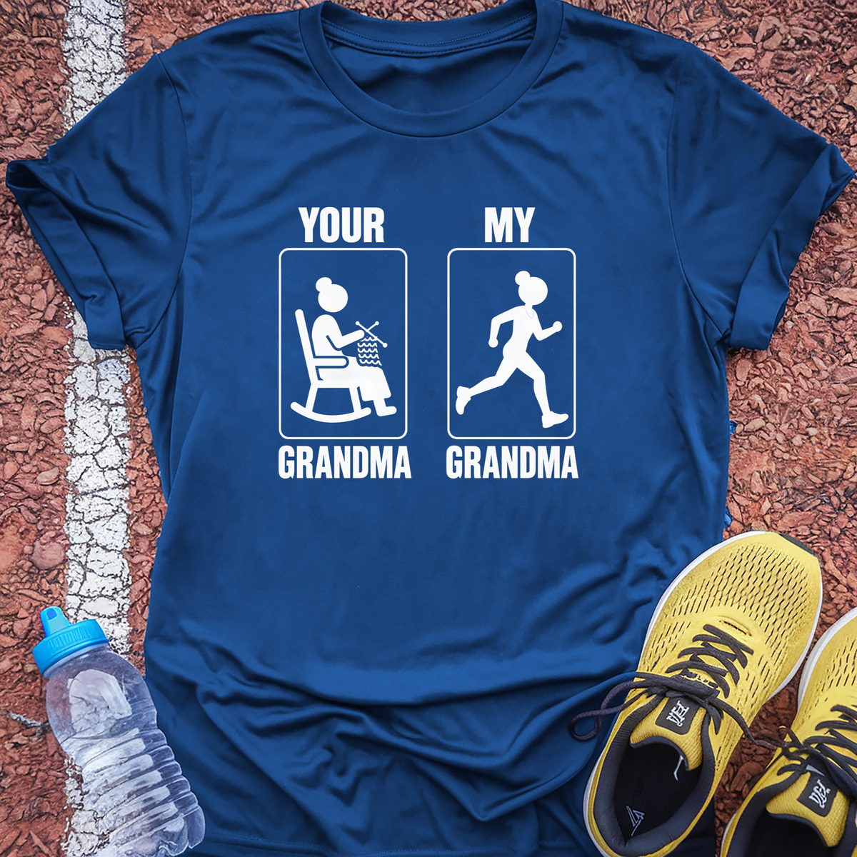 Your Grandma My Grandma Tech Tee - True Royal
