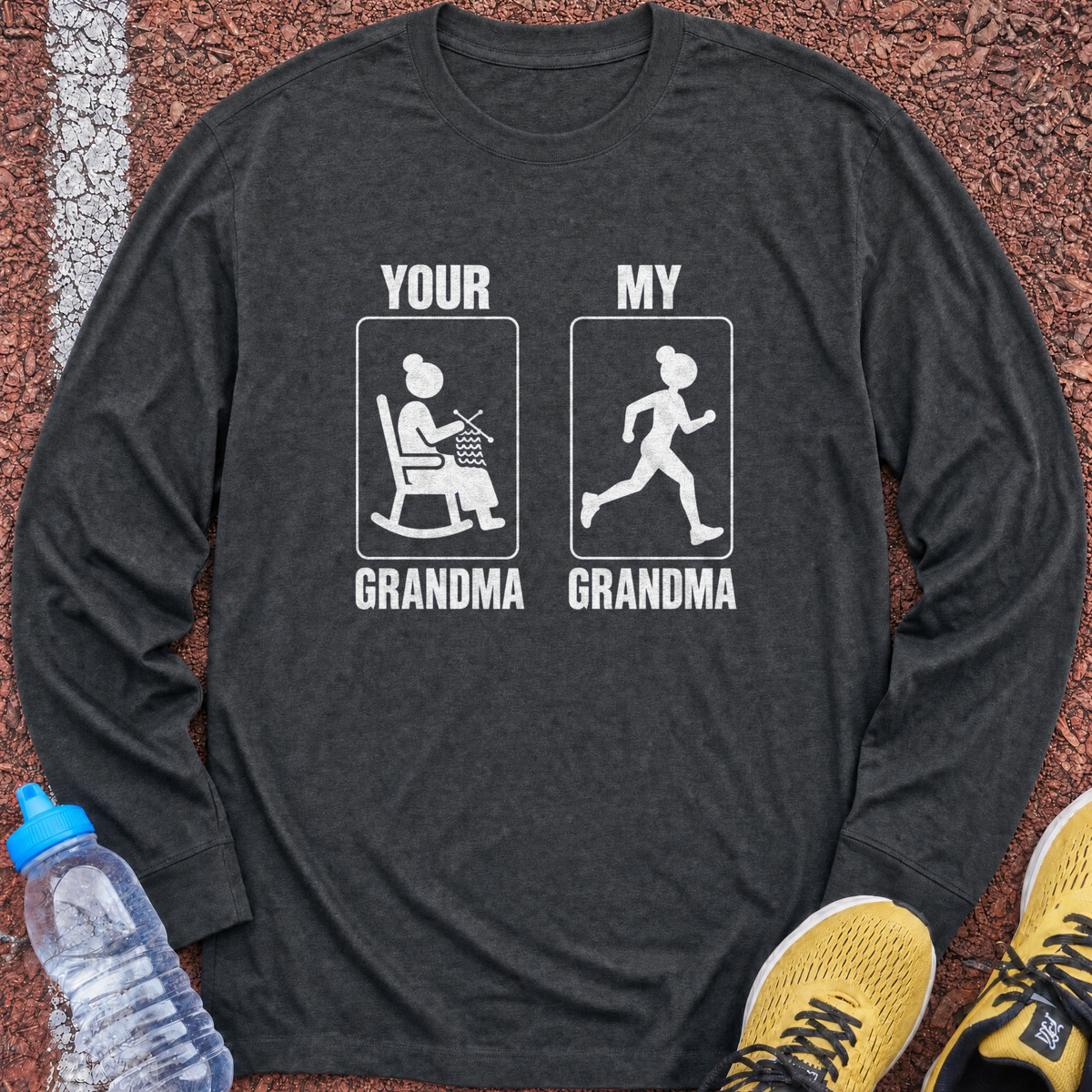 Your Grandma My Grandma Long Sleeve - Dark Heather
