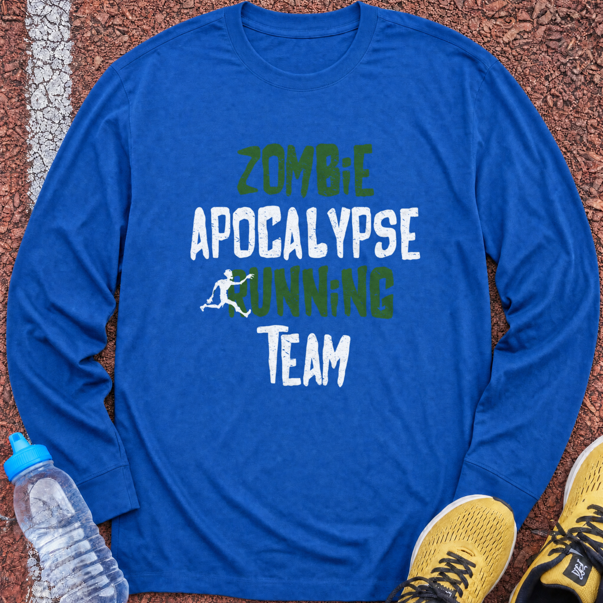 Zombie Apocalypse Long Sleeve - Royal