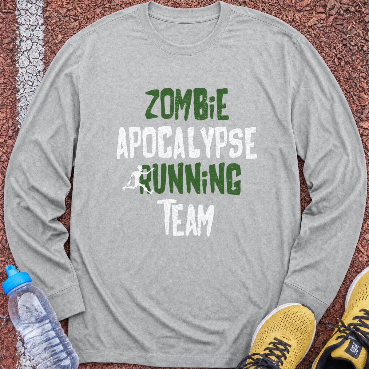Zombie Apocalypse Long Sleeve - Sport Grey