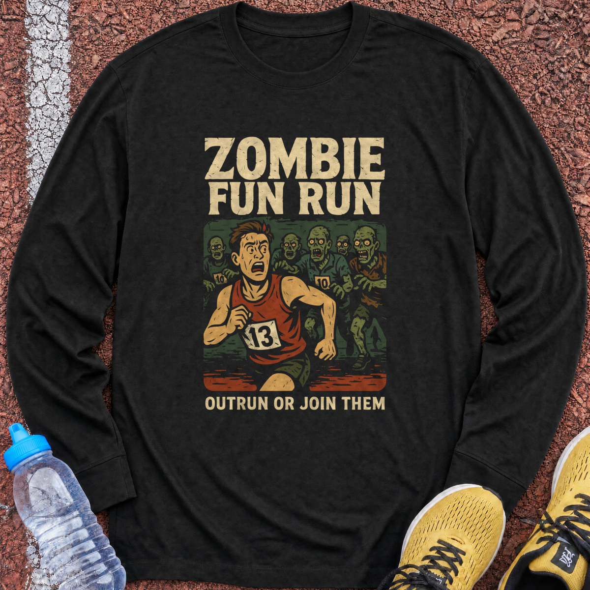 Zombie Fun Run Long Sleeve - Black